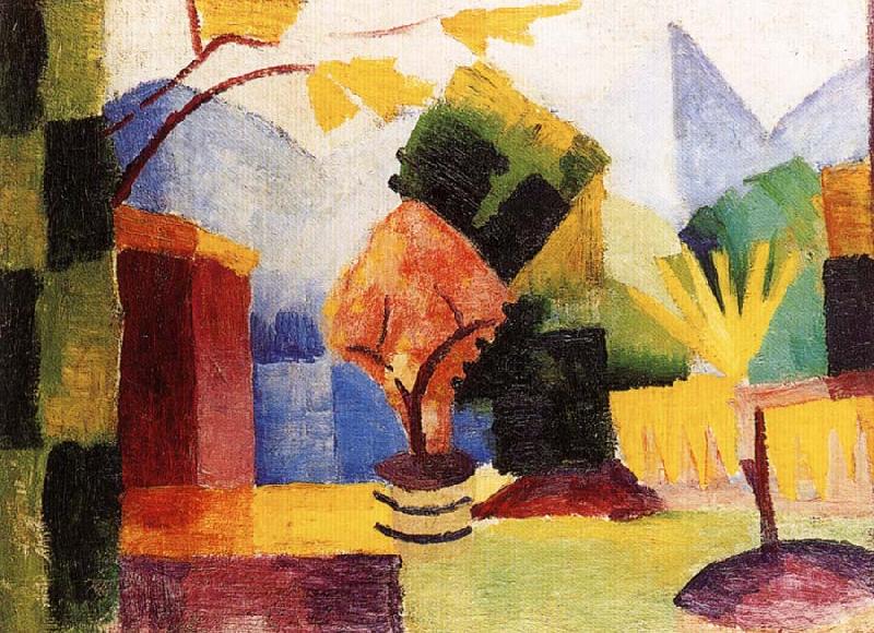 August Macke Garten am Thuner See oil painting picture